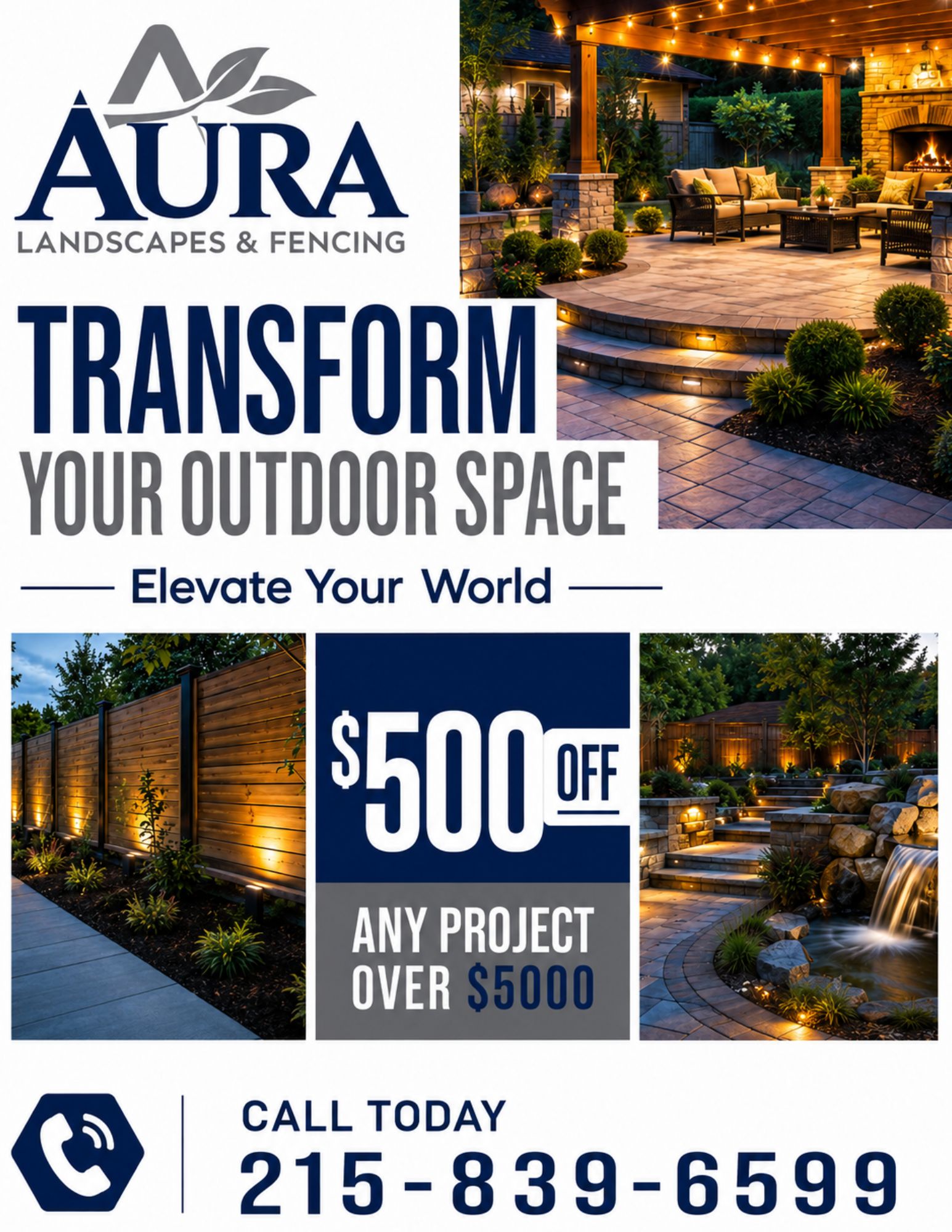 Privacy fence installation by Aura Landscaping and Fencing in Chester County PA