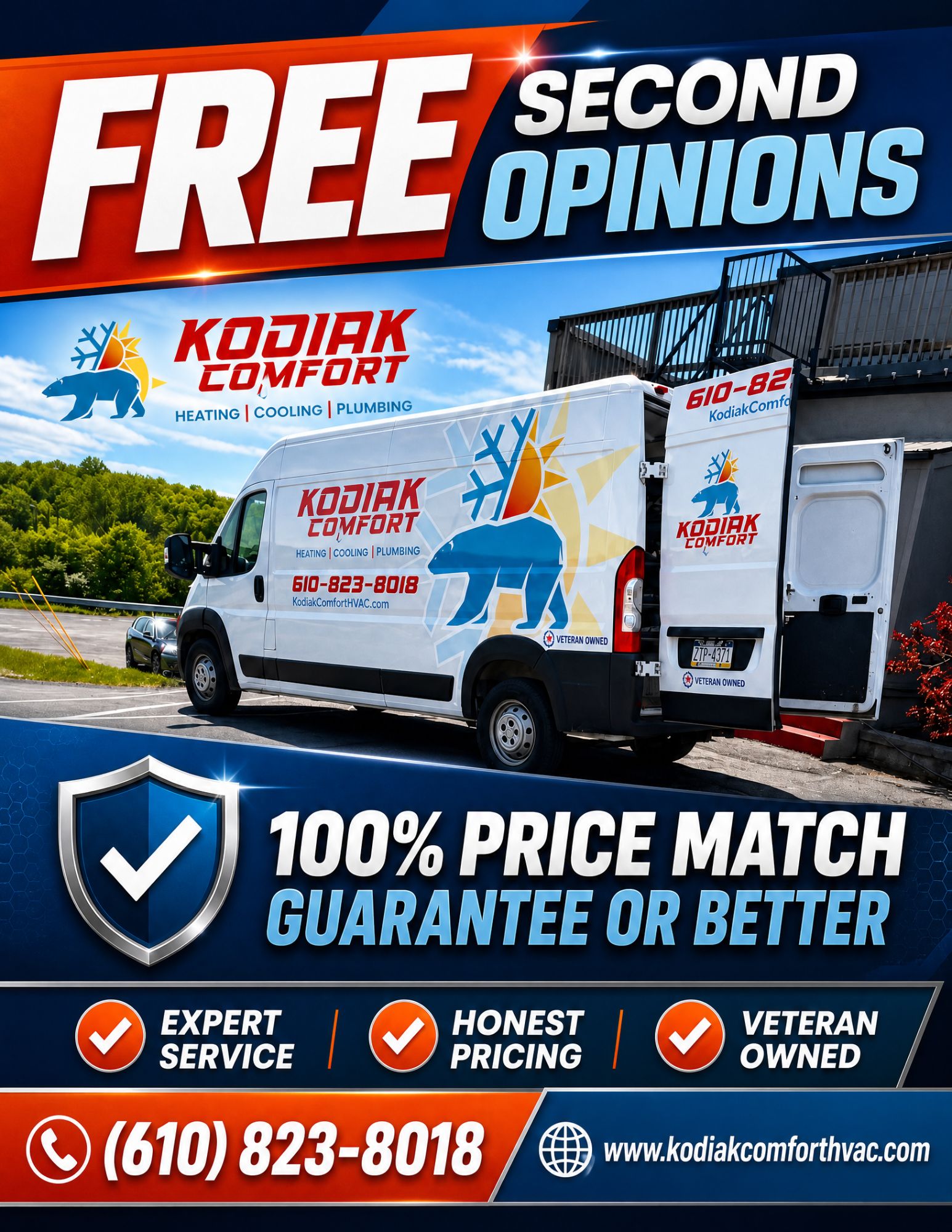 HVAC Offer in Reading PA | Kodiak Comfort Heating and Colling